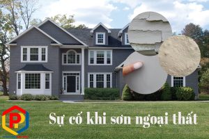 Những sự cố khi sơn ngoại thất