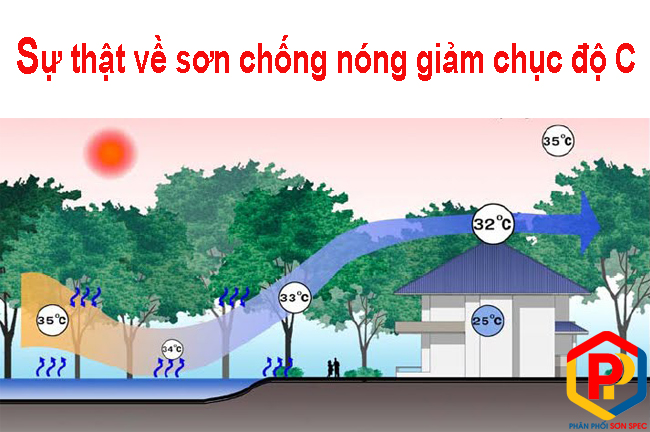 Sơn chống nóng giảm hàng chục độ C