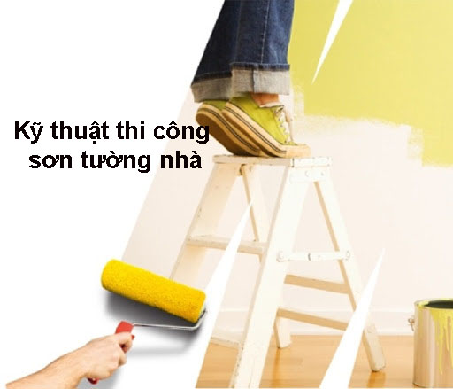 Sơn tường nhà đơn giản và tiết kiệm