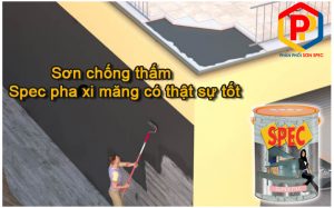 Sơn chống thấm pha xi măng