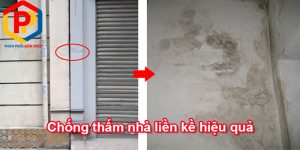 Cách chống thấm tường nhà liền kề