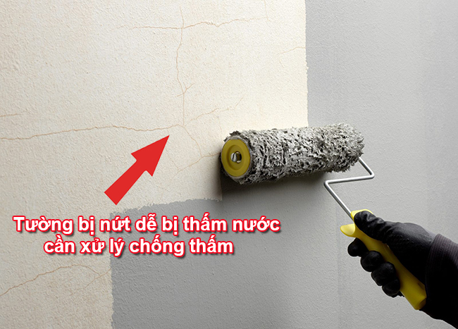 Chống thấm tường nhà mới xây