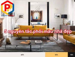 5 nguyên tắc sơn tường nhà đẹp