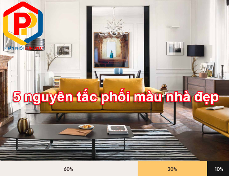 5 nguyên tắc sơn tường nhà đẹp