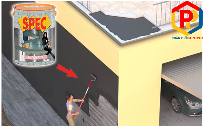 sơn chống thấm pha xi măng Spec